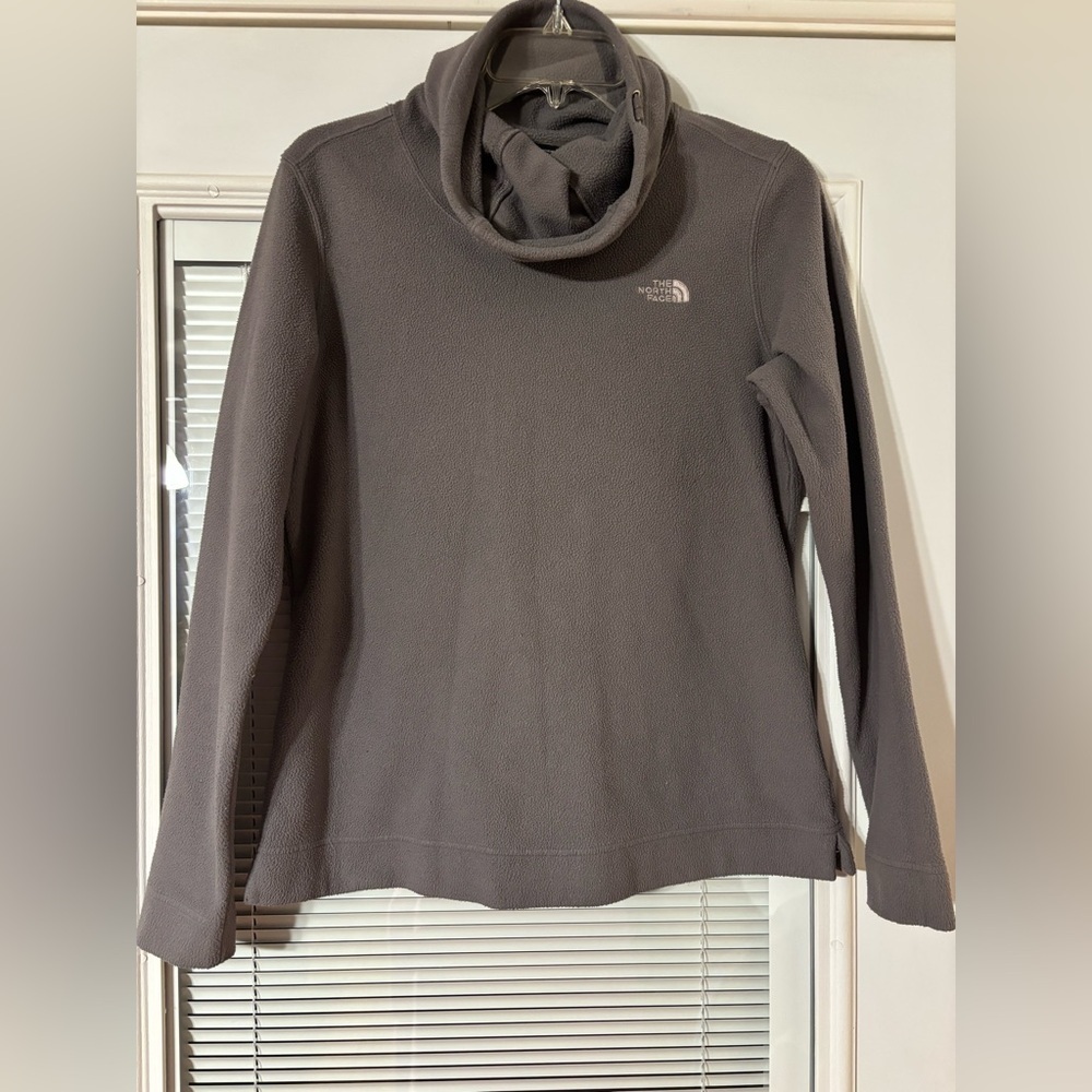The North Face Charcoal Gray Turtleneck Fleece Pullover